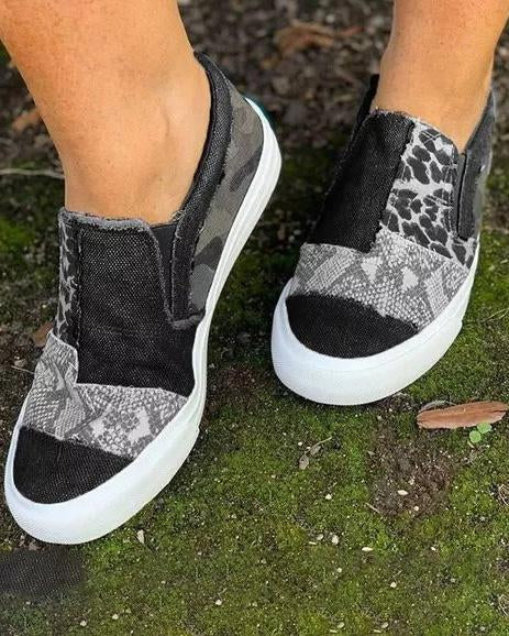 Slip-On Donna Stampa Leopardata