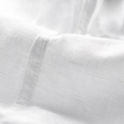 Camicia Uomo in Lino Maniche Corte Traspirante Comoda