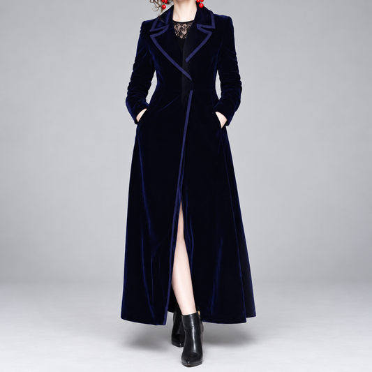 Serafina | Cappotto Lungo Donna in Velluto