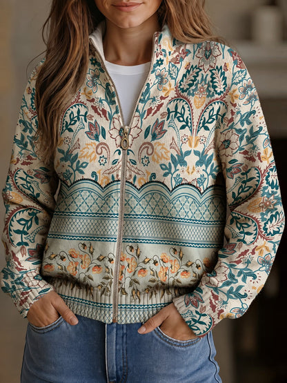 Gisela | Cardigan Donna con Bordo Floreale