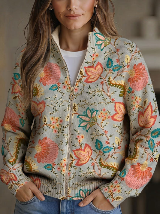 Petra | Cardigan Donna con Giardino Fiorito