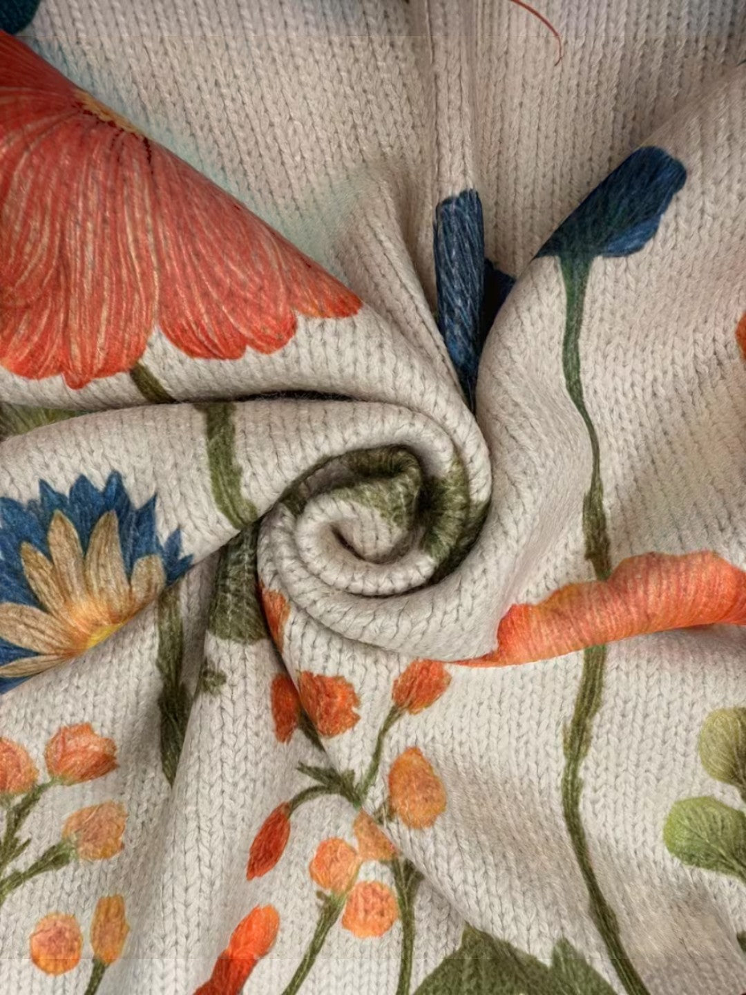 Andrea | Cardigan Donna con Fiori di Campo