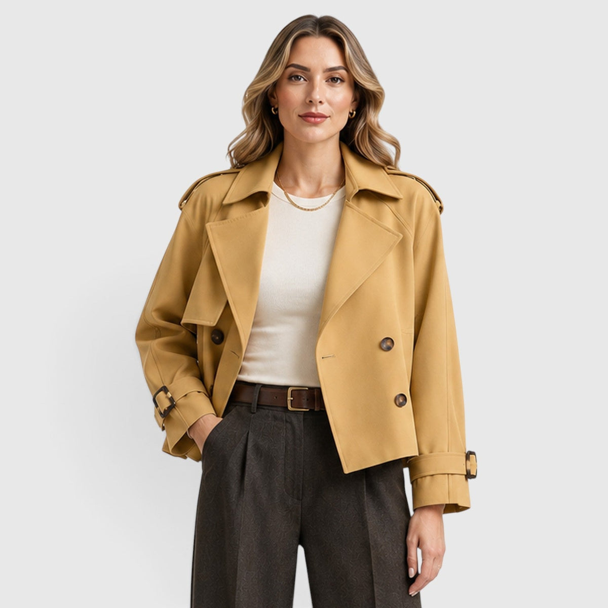 Trench Donna Doppiopetto Leggero