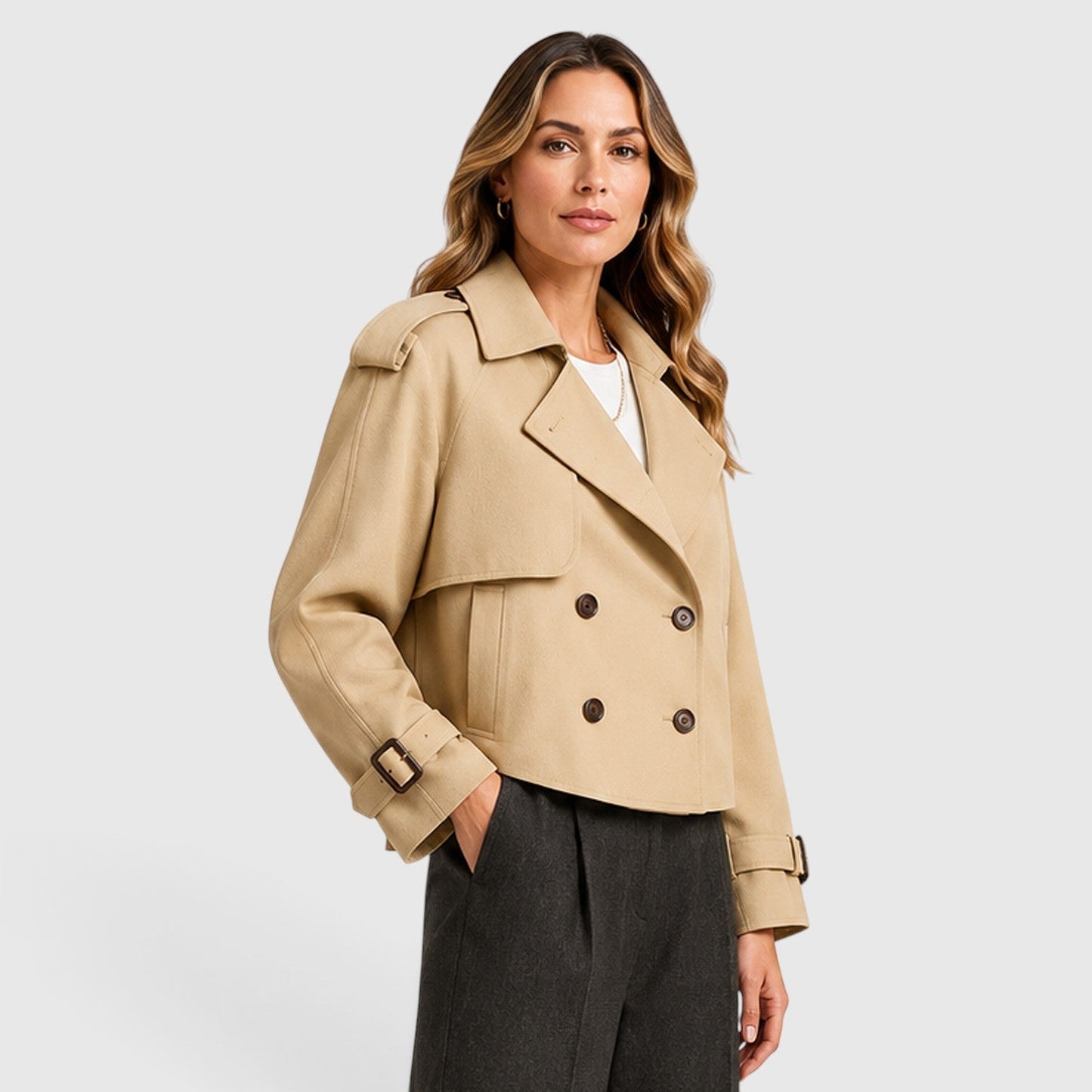 Trench Donna Doppiopetto Leggero