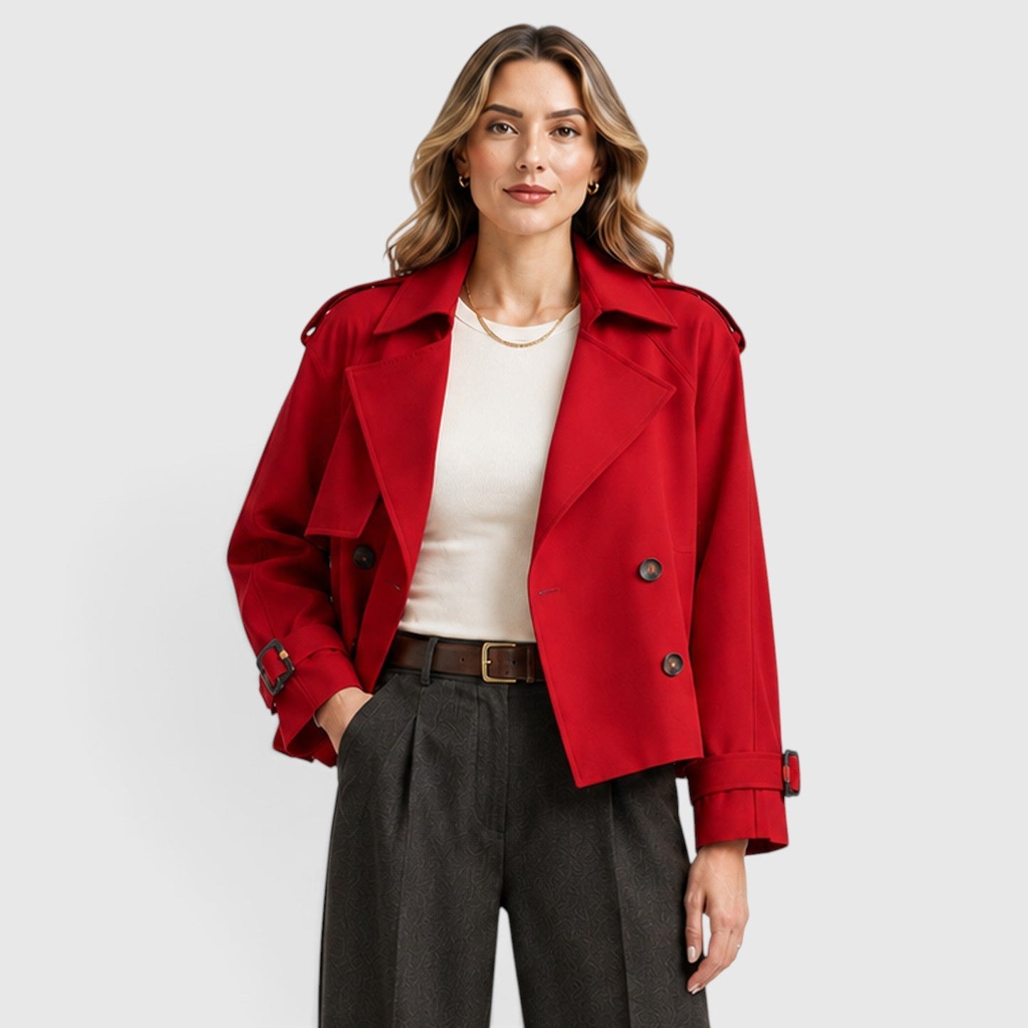 Trench Donna Doppiopetto Leggero