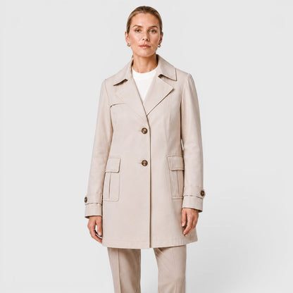 Trench Lungo Donna Slim Leggero