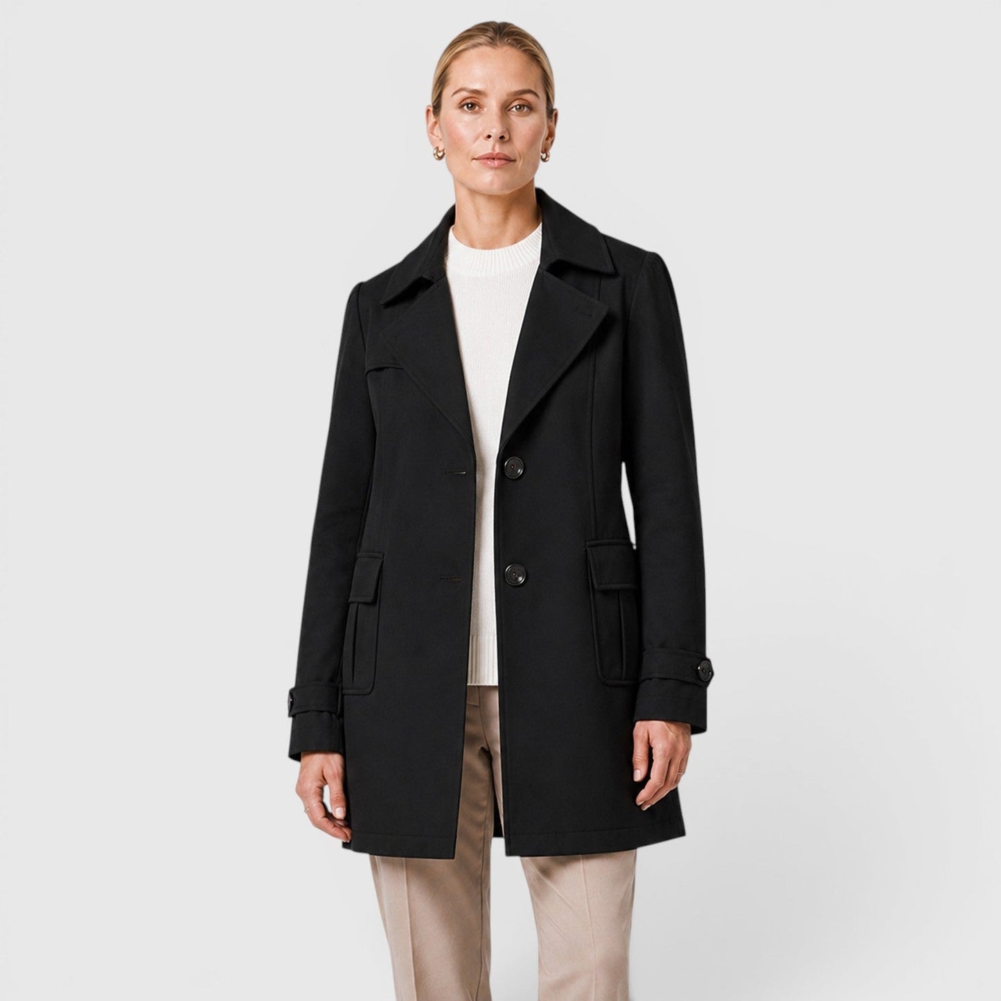 Trench Lungo Donna Slim Leggero
