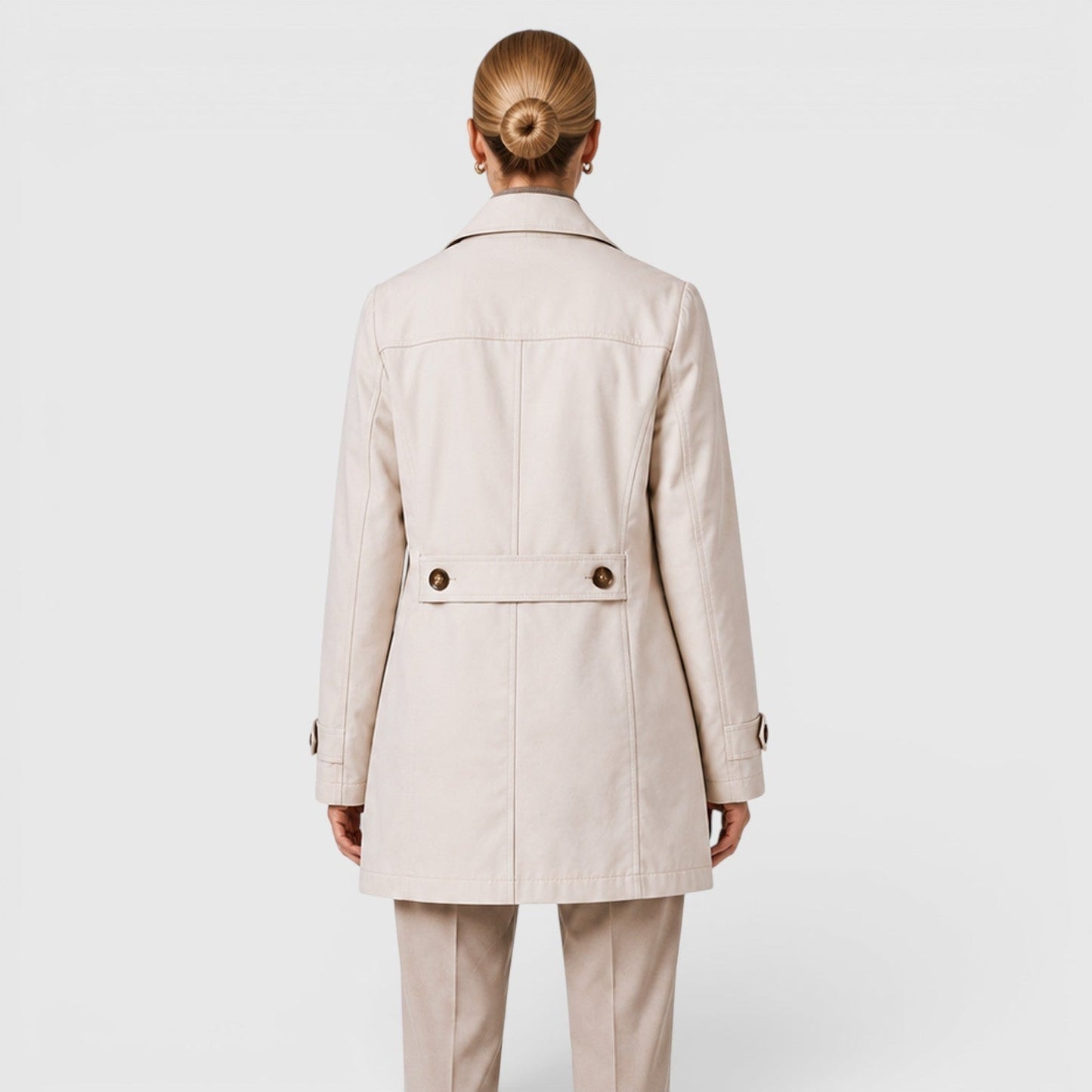Trench Lungo Donna Slim Leggero