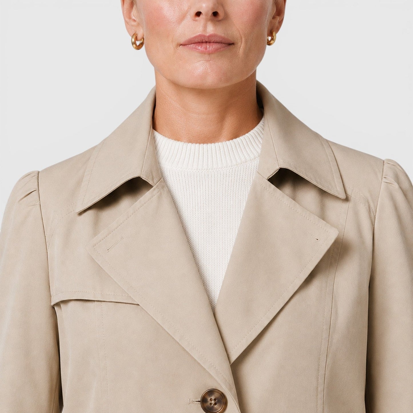 Trench Lungo Donna Slim Leggero