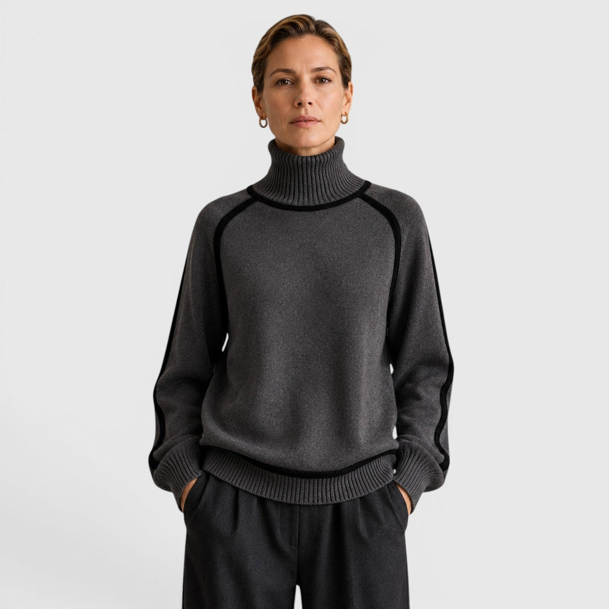 Maglione Dolcevita Donna Ampio