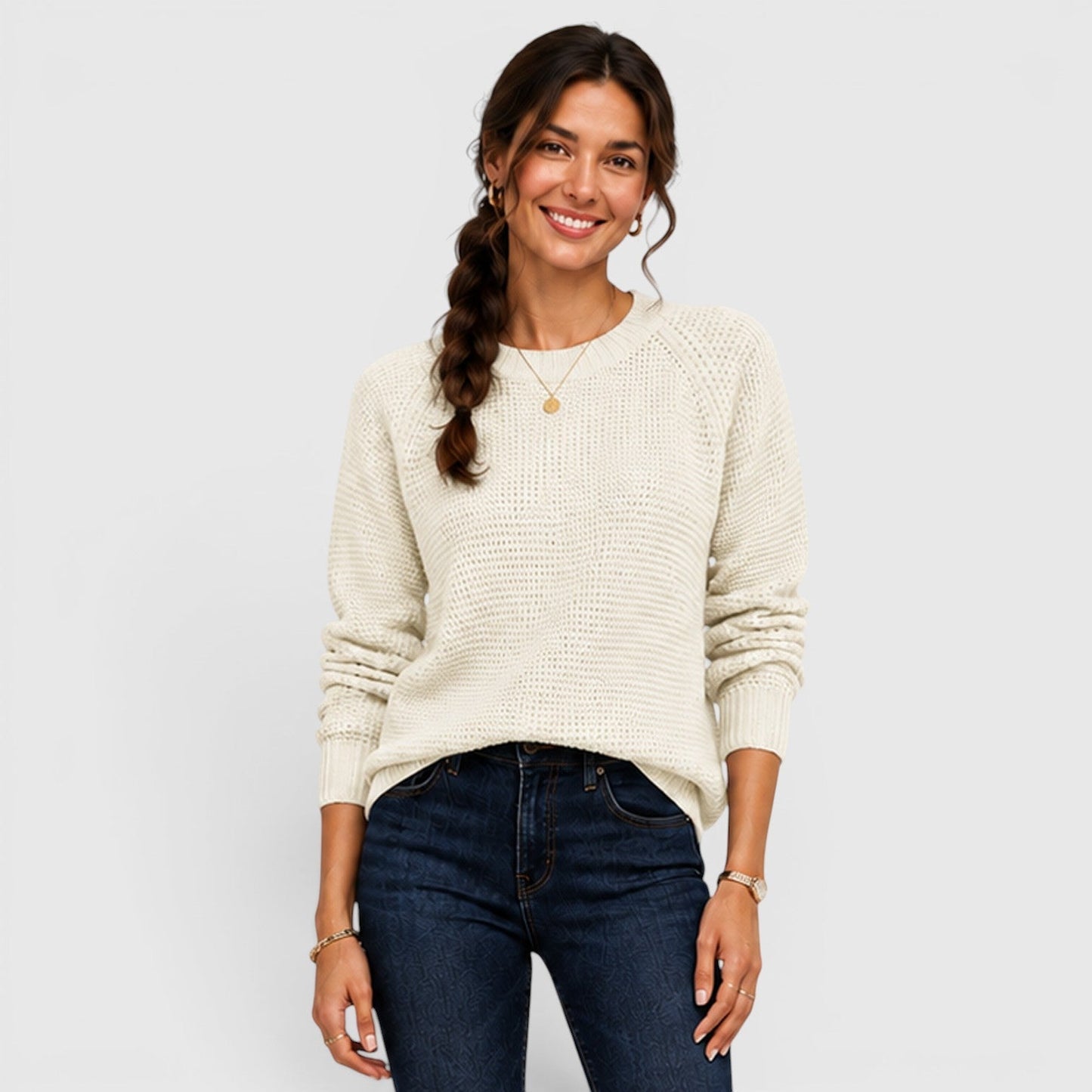 Maglione Donna Girocollo in Ciniglia