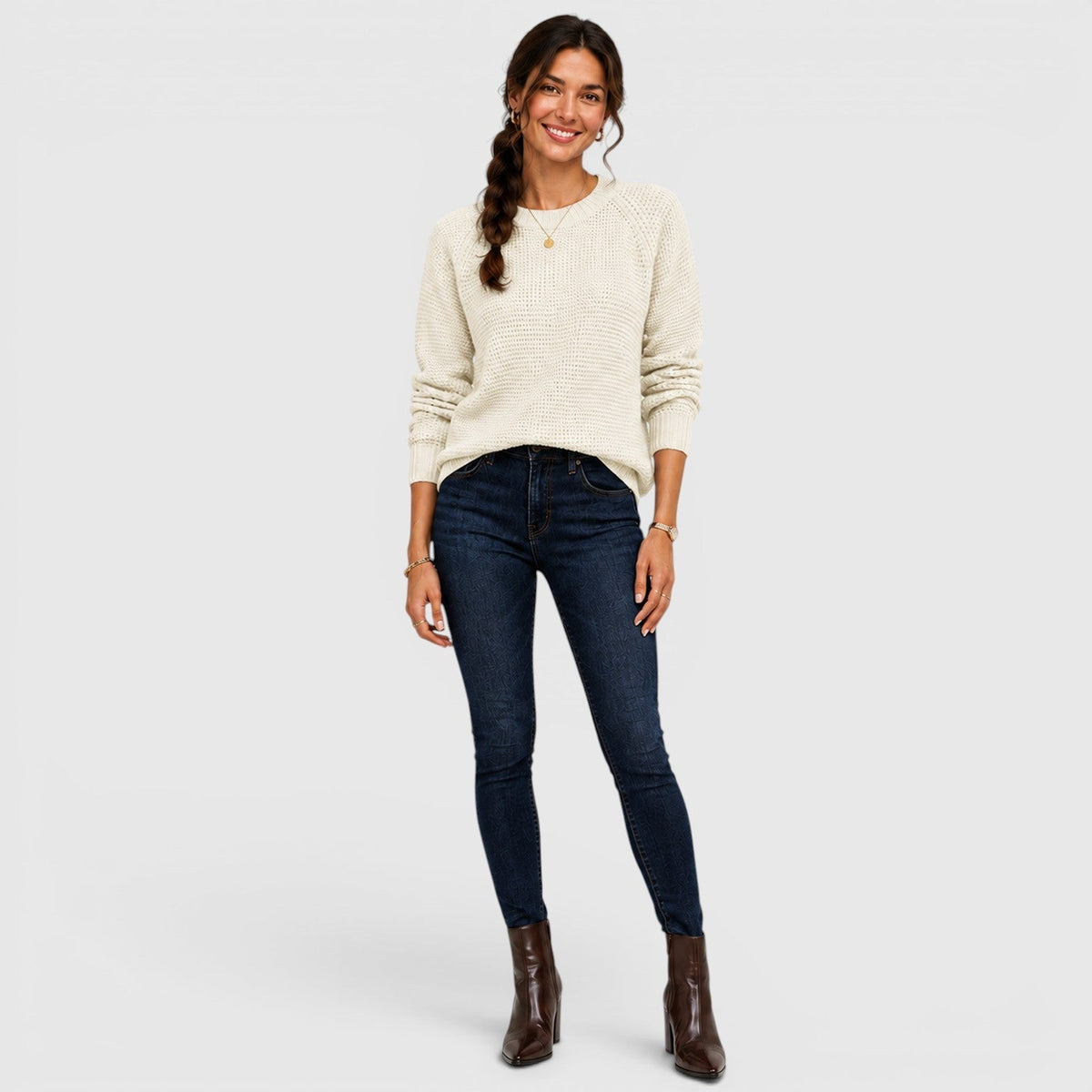 Maglione Donna Girocollo in Ciniglia