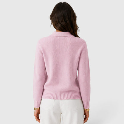 Cardigan Donna con Revers e Bottoni
