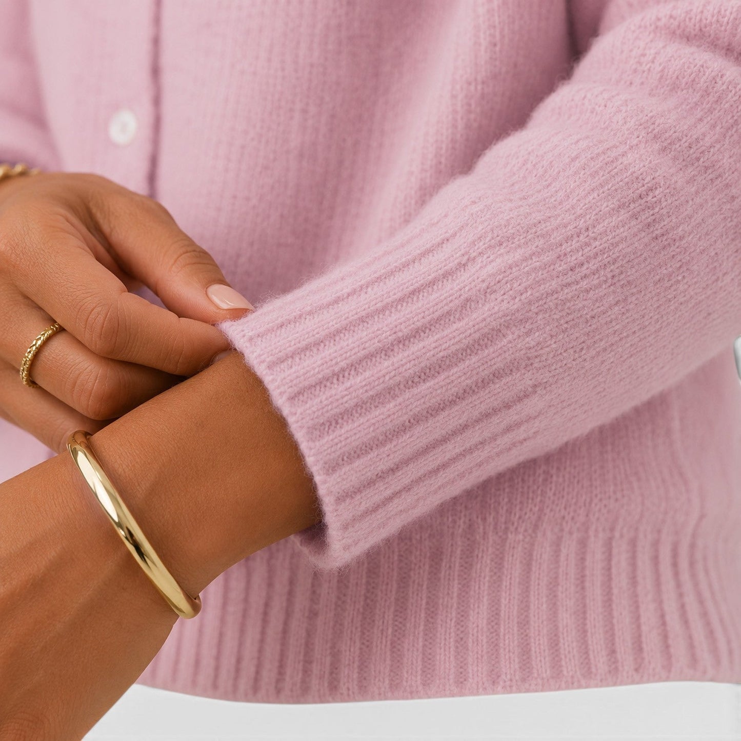 Cardigan Donna con Revers e Bottoni