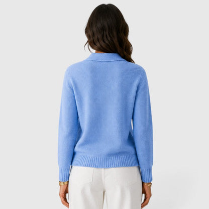 Cardigan Donna con Revers e Bottoni