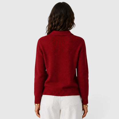 Cardigan Donna con Revers e Bottoni