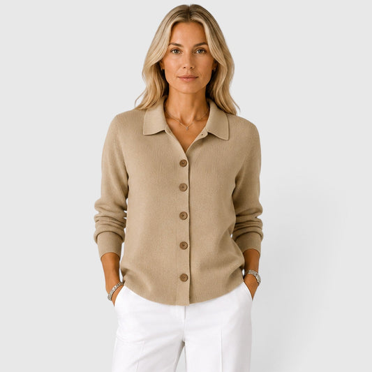 Cardigan Donna in Maglia con Colletto
