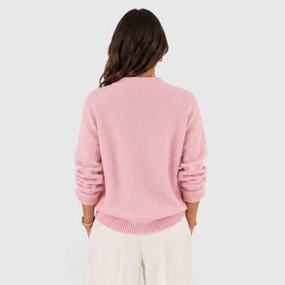 Maglione Donna Scollo a V in Maglia Morbida