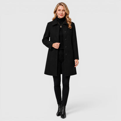 Cappotto Lungo Donna in Misto Lana