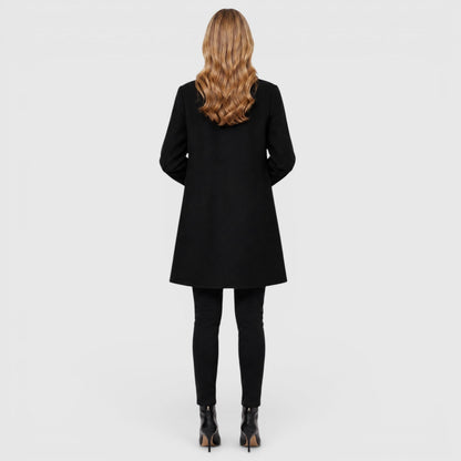 Cappotto Lungo Donna in Misto Lana
