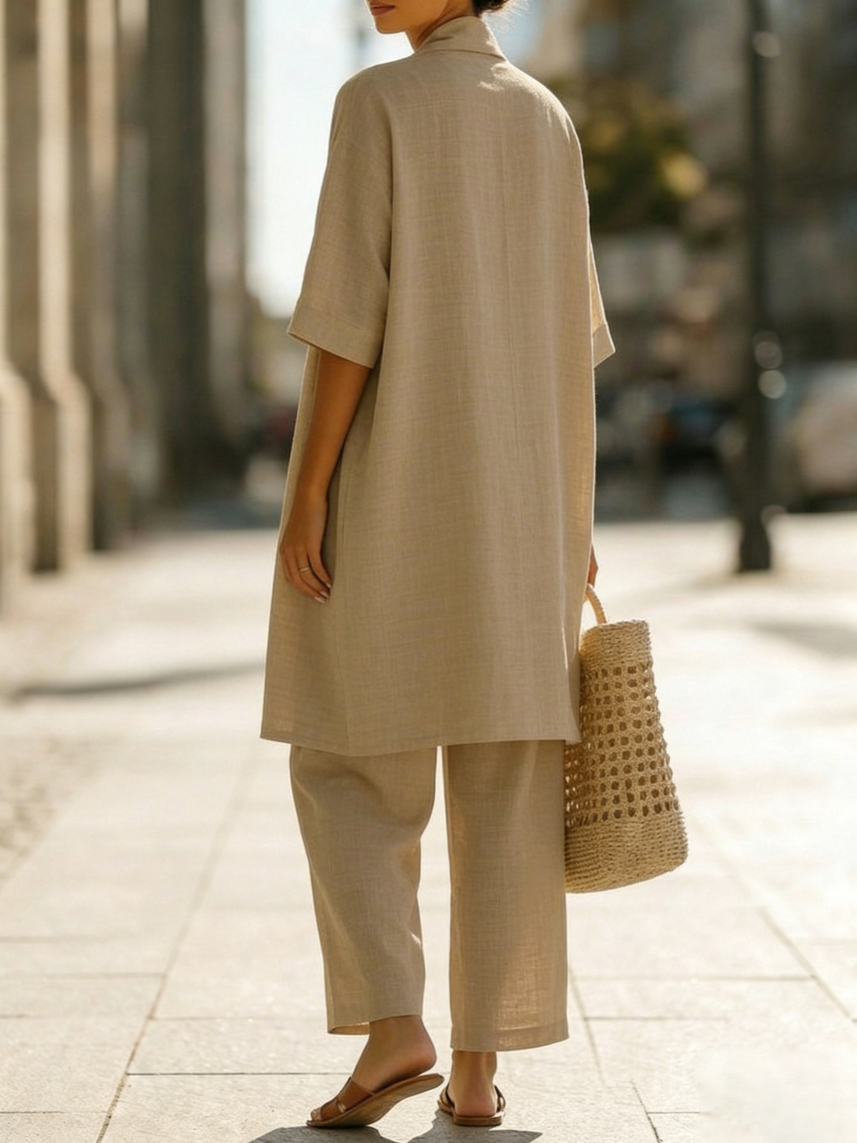 Isabella | Completo Donna Tre Pezzi in Lino