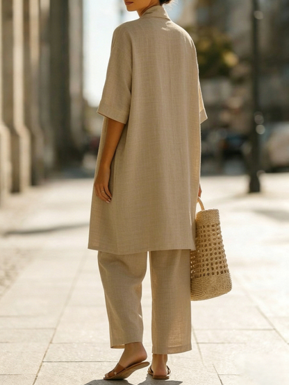 Isabella | Completo Donna Tre Pezzi in Lino