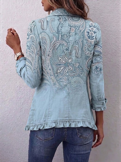 Remedios | Giacca Donna Paisley Vintage con Volant