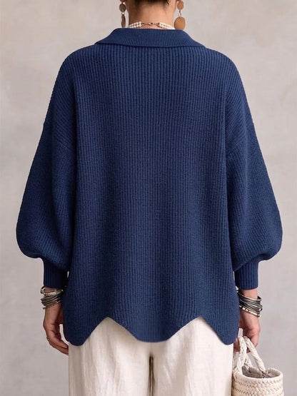 Karin | Cardigan Oversize Donna con Bottoni Dorati