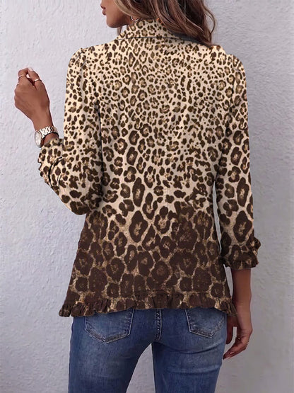 Nazaret | Giacca Donna Leopardo con Volant