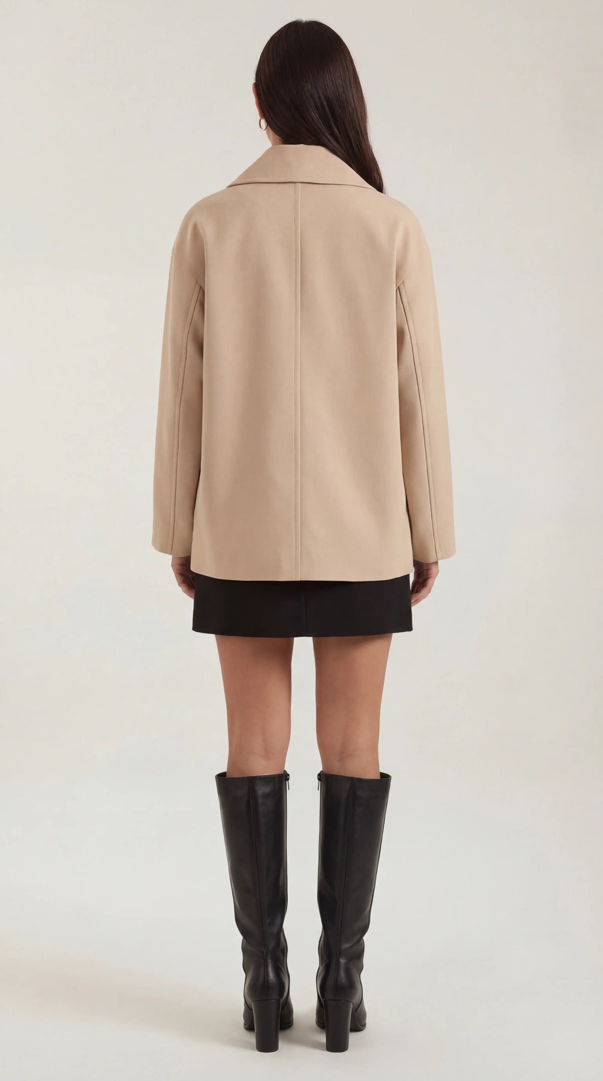 Cappotto Oversize Donna con Chiusura Asimmetrica