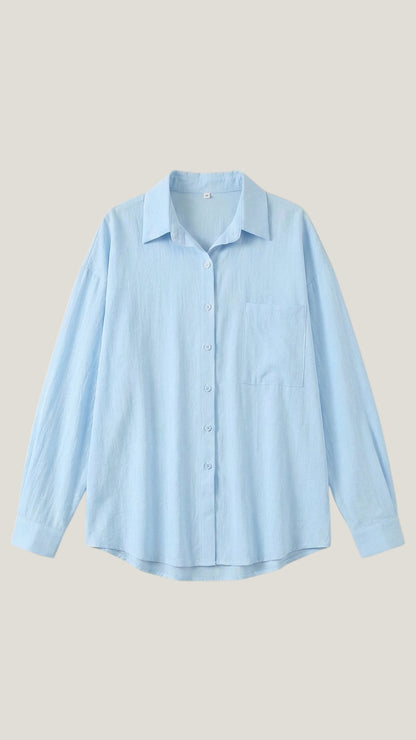Set Donna Camicia e Pantaloni in Cotone