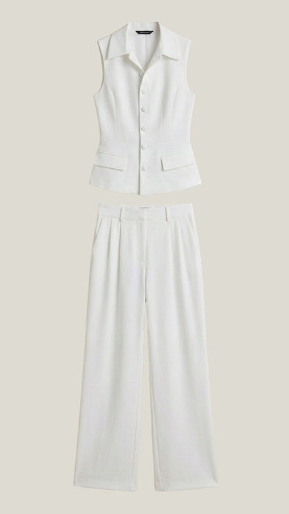 Completo Donna Gilet e Pantaloni Sartoriale