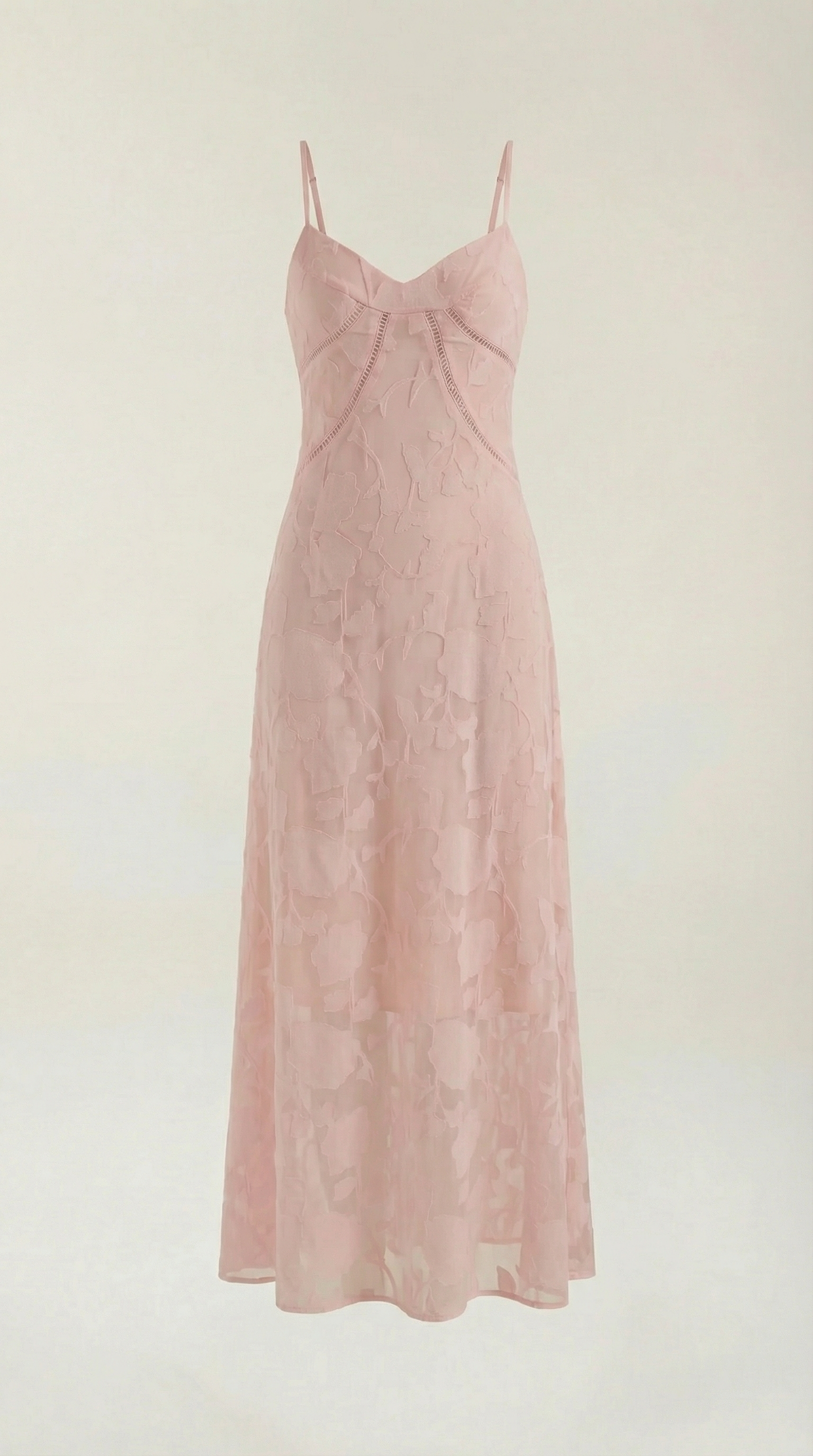 Abito Lungo Donna in Pizzo Fluido