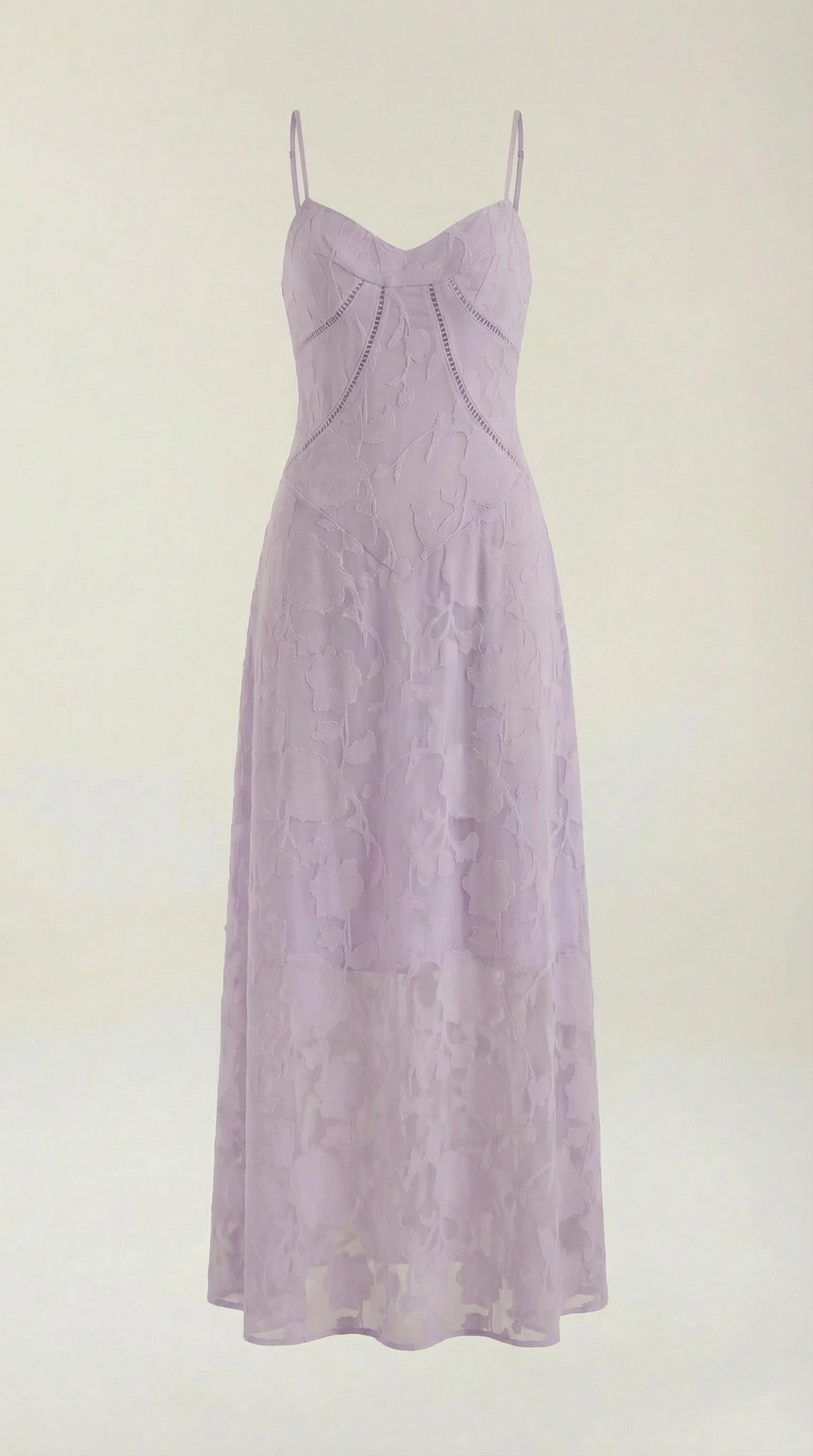 Abito Lungo Donna in Pizzo Fluido