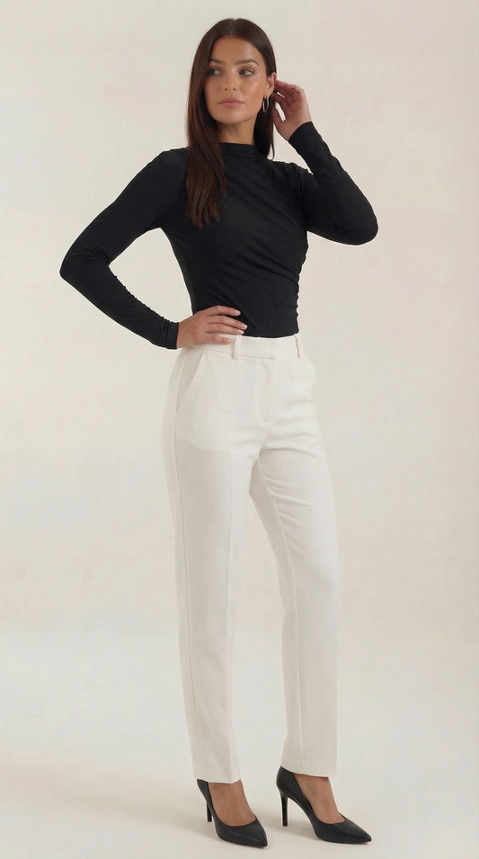 Body Donna a Maniche Lunghe con Ruches
