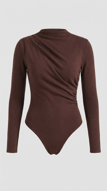 Body Donna a Maniche Lunghe con Ruches