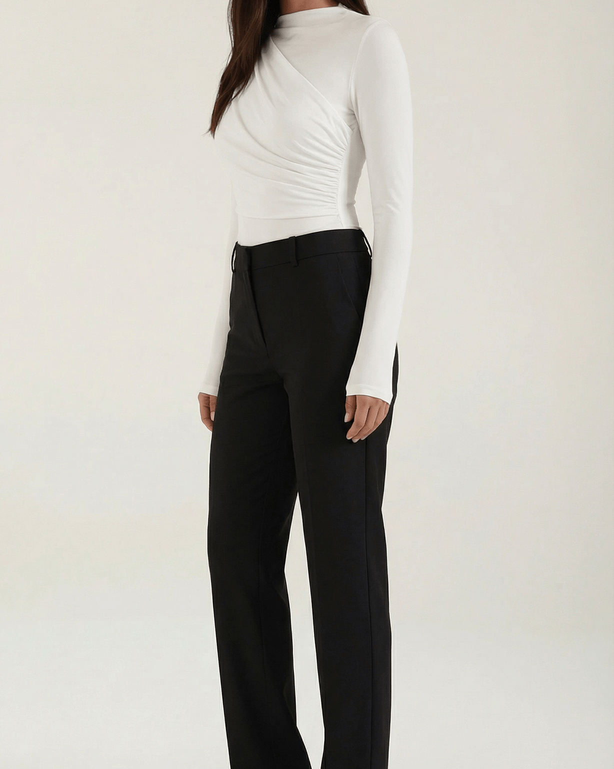 Body Donna a Maniche Lunghe con Ruches