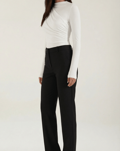 Body Donna a Maniche Lunghe con Ruches