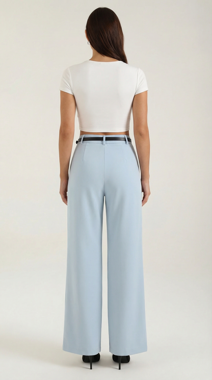 Pantaloni Donna a Gamba Larga Fluidi