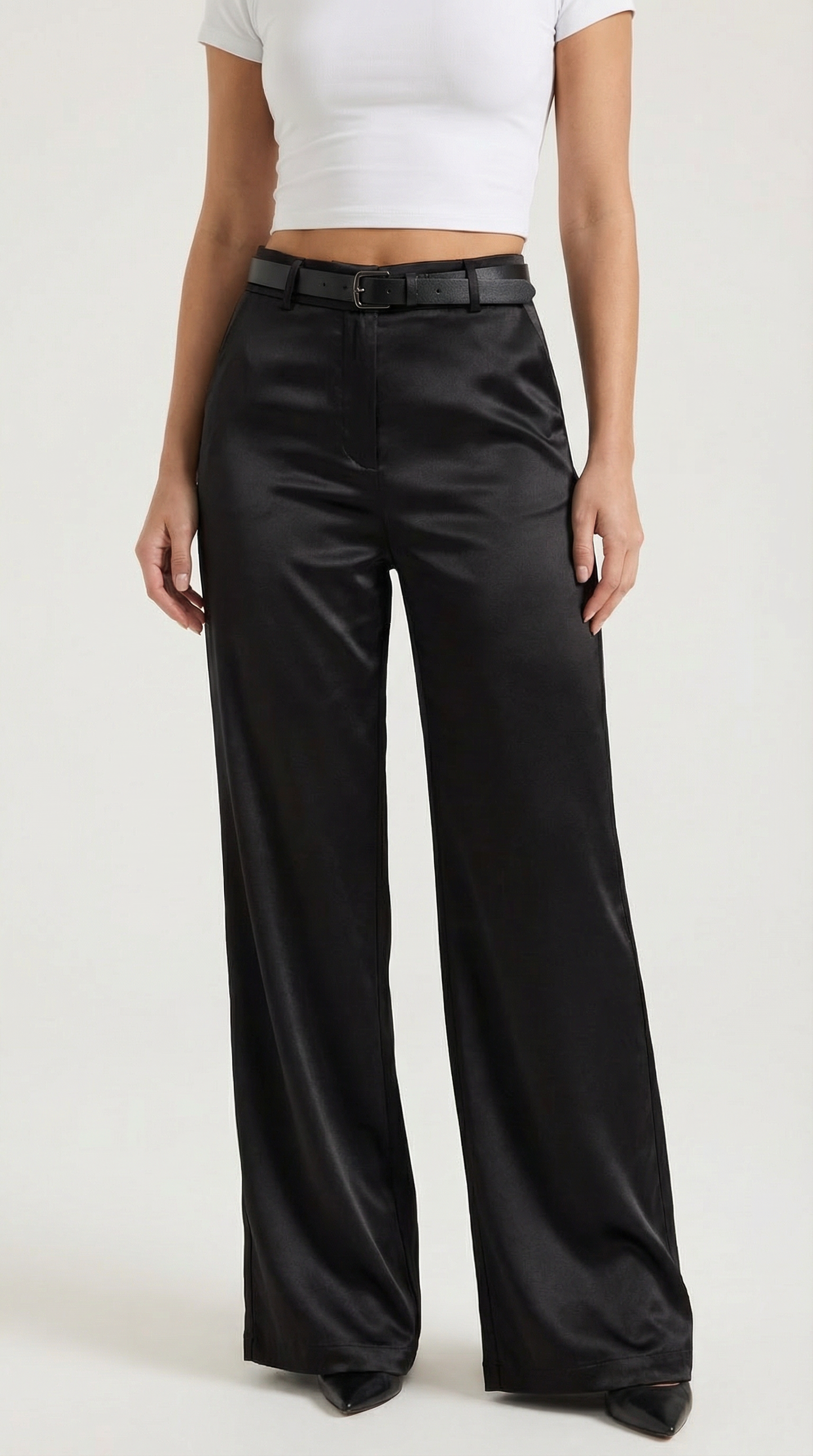 Pantaloni Donna a Gamba Larga Fluidi