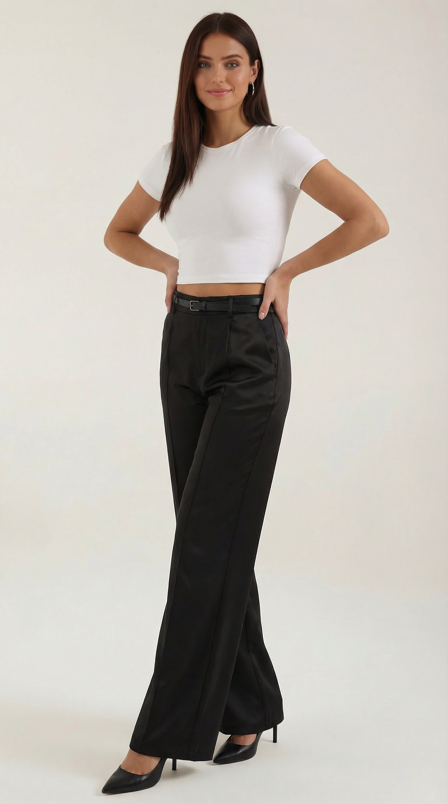 Pantaloni Donna a Gamba Larga Fluidi