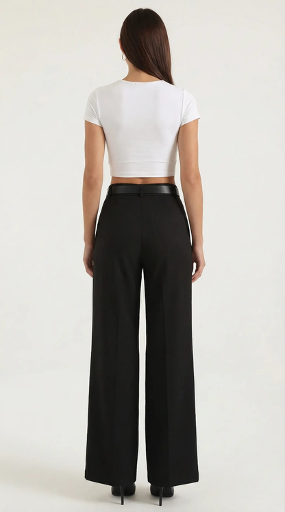 Pantaloni Donna a Gamba Larga Fluidi