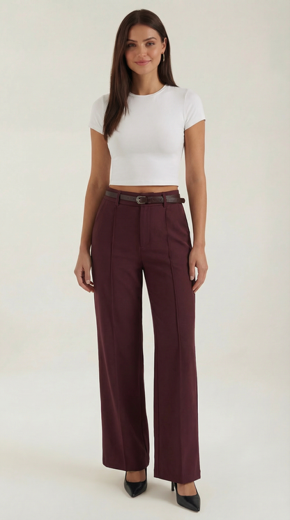 Pantaloni Donna a Gamba Larga Fluidi