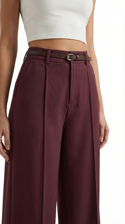 Pantaloni Donna a Gamba Larga Fluidi