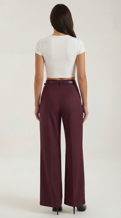 Pantaloni Donna a Gamba Larga Fluidi