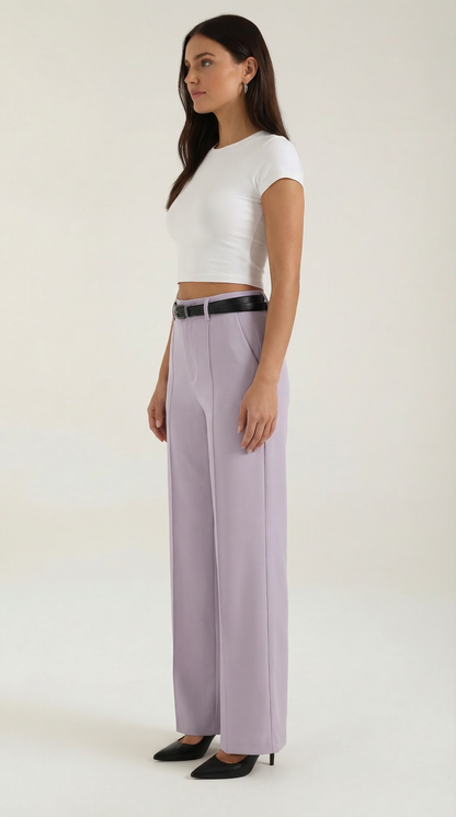 Pantaloni Donna a Gamba Larga Fluidi