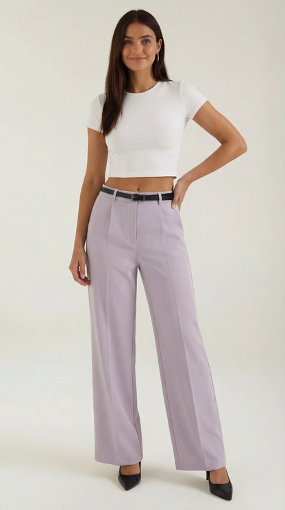 Pantaloni Donna a Gamba Larga Fluidi