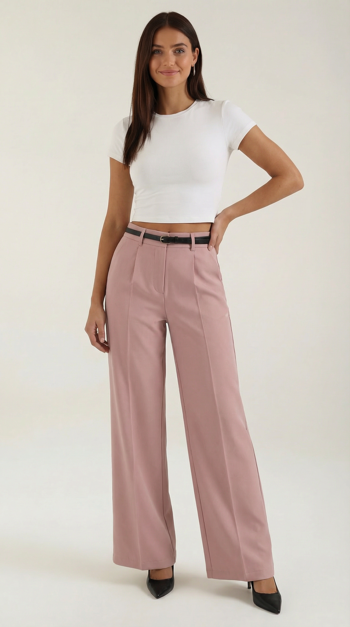 Pantaloni Donna a Gamba Larga Fluidi