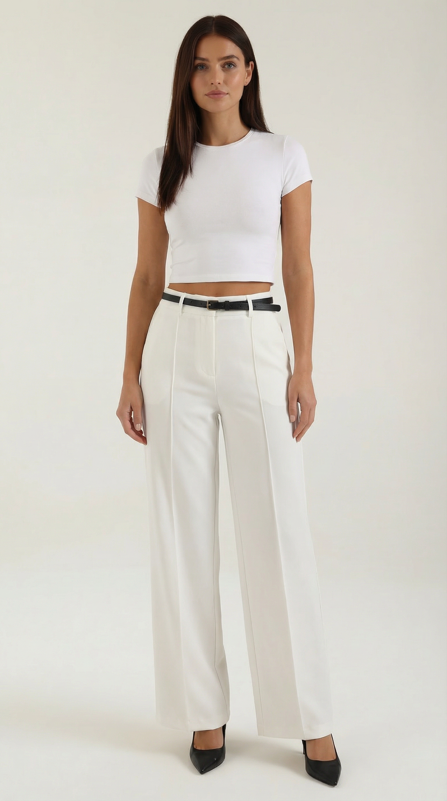 Pantaloni Donna a Gamba Larga Fluidi