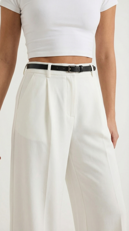 Pantaloni Donna a Gamba Larga Fluidi